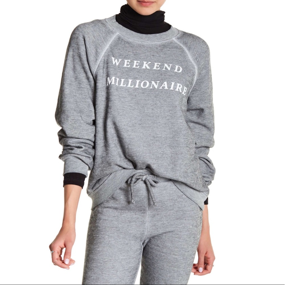 New Wildfox Weekend Millionaire Sweatshirt New
